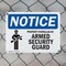 Signmission Property Patrolled By Armed Security Guard OSHA Notice Sign, Plastic, 10in W x 7in L, 2PK OS-2PACK-NS-P-710-L-16435 - alternate 4